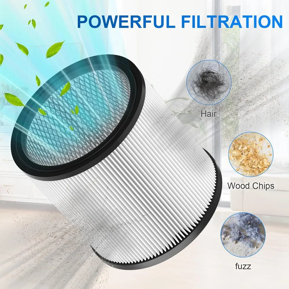 

SOFT-For 6-16 Gallon Wet/Dry Vac,For Vacuum Cleaner White 2 Pack DXVC6910 Cartridge Filter Replacement