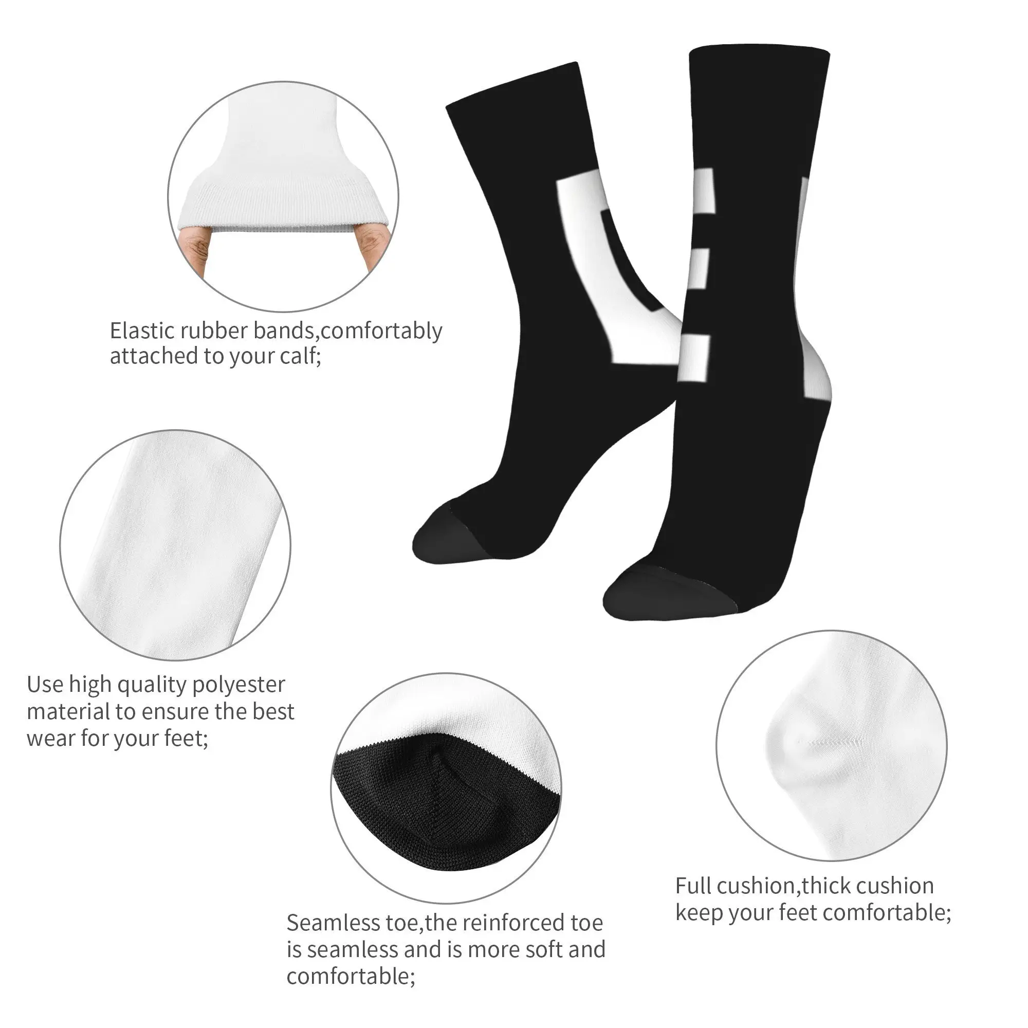 تشارلي كيرك الجوارب جوارب الرجعية الخريف عدم الانزلاق النساء الرجال الجوارب عالية الجودة المطبوعة سكيت الجوارب