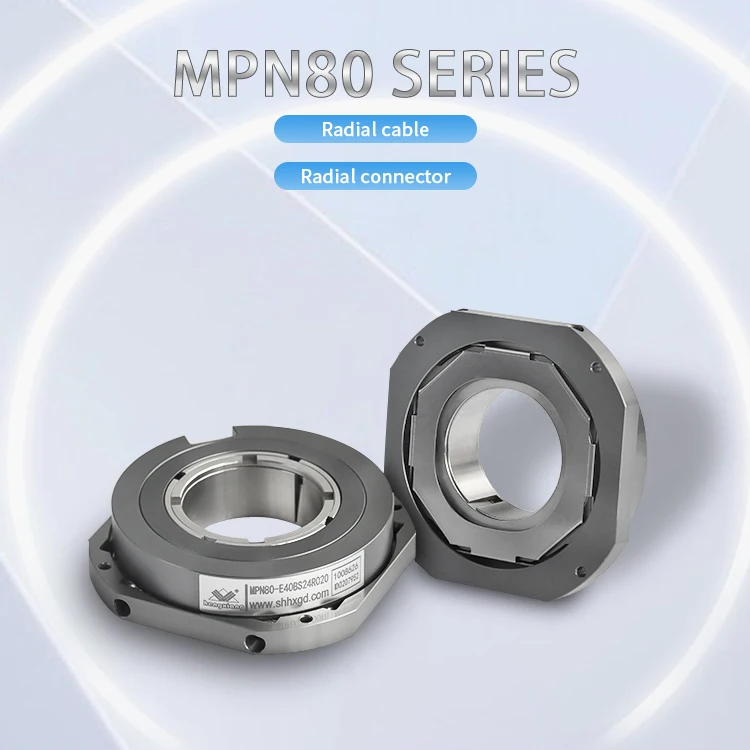 Large Shaft 30-40mm Hole Absolute Encoder MPN80 Flange Mount Through Shaft for Reliable Multiturn Measurement