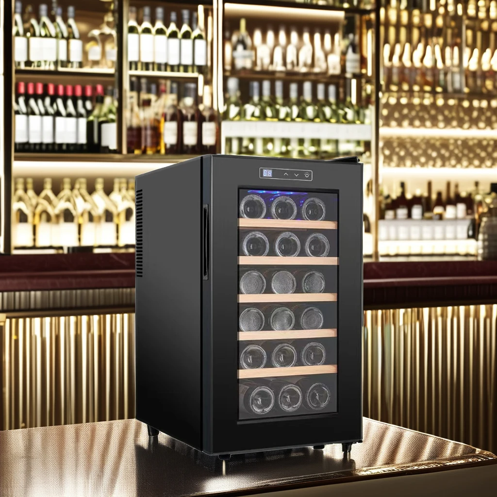 Wholesale Mini Wine Cooler 18 Bottle Refrigerator Wine Cooler  46L Refrigerator Freestanding Wine Cooler