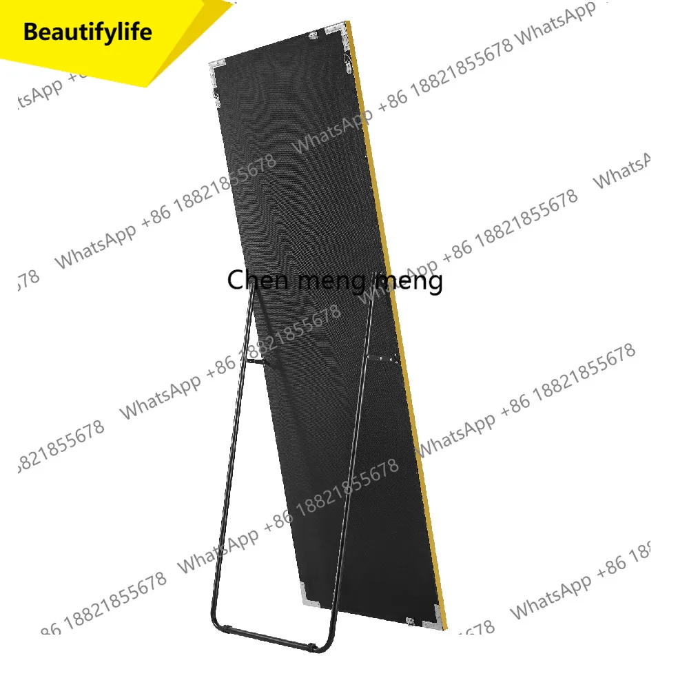 01A Full body mirror High-end shopping mall full-length mirror Stainless steel makeup Luxury beauty entrance Vertical mirror