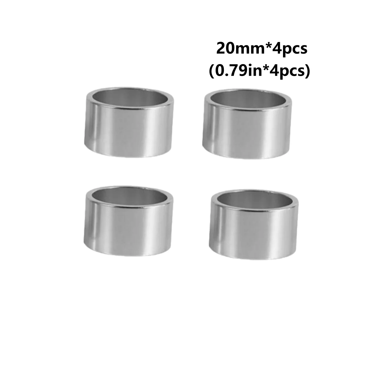 4PCS Kit Fahrrad Headset Spacer 5MM 10MM 15MM 20MM Fahrrad Lenker Vorbau Spacer 28,6 MM Aluminium Legierung Headset Vorbau Spacer Set – Detail 15