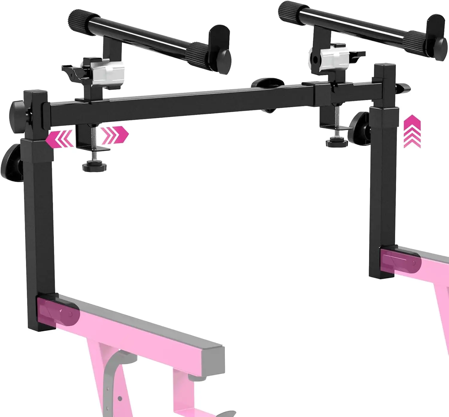 

Adjustable 2-Tier Keyboard Stand Extender for 54-88 Key Digital Pianos, Steel Construction with Non-Slip Pads