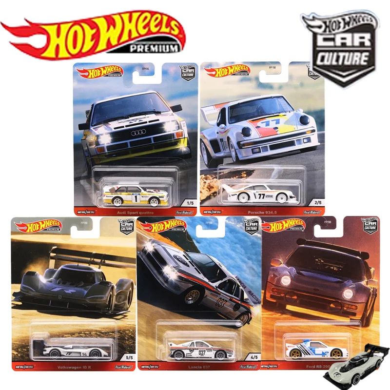 Mattel Hot Wheels Car Culture Thrill Climbers Series 1/64 Audi Porsche 934 Ford Rs 200 Lancia 037 Volkswagan Idr Diecast Vehicle