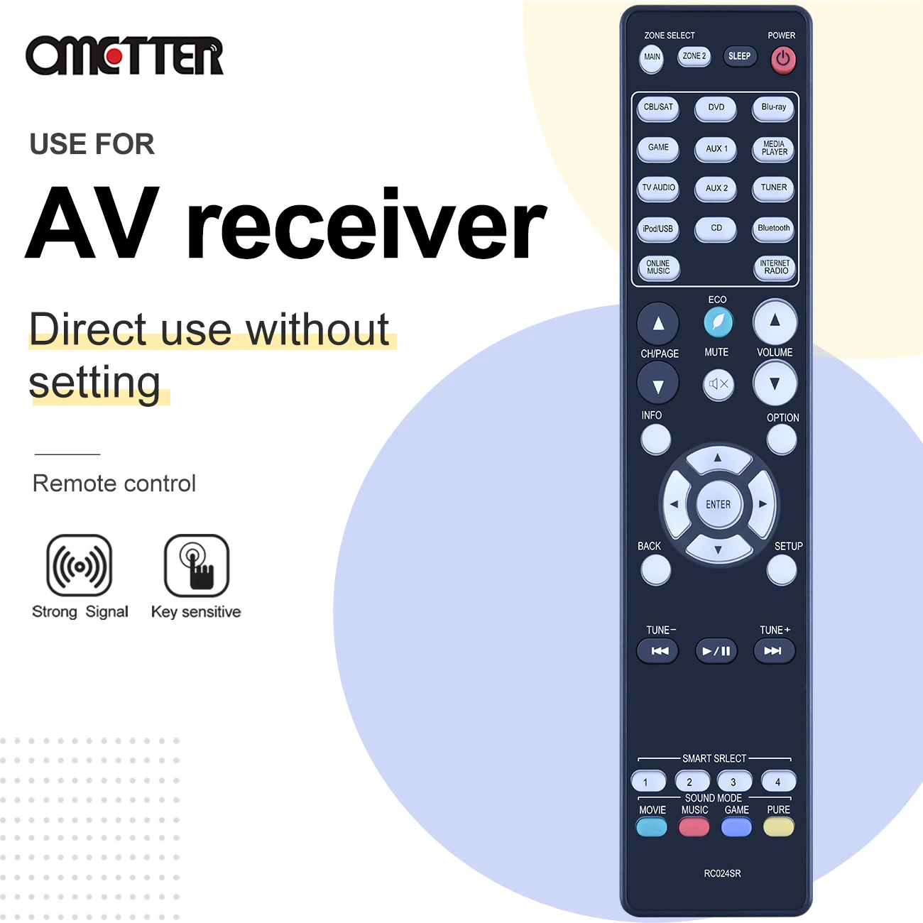RC024SR sostituisci il telecomando adatto per il ricevitore Surround AV Marantz sistema Home Theater Sub RC025SR RC017SR NR1605 NR1606 SR5010