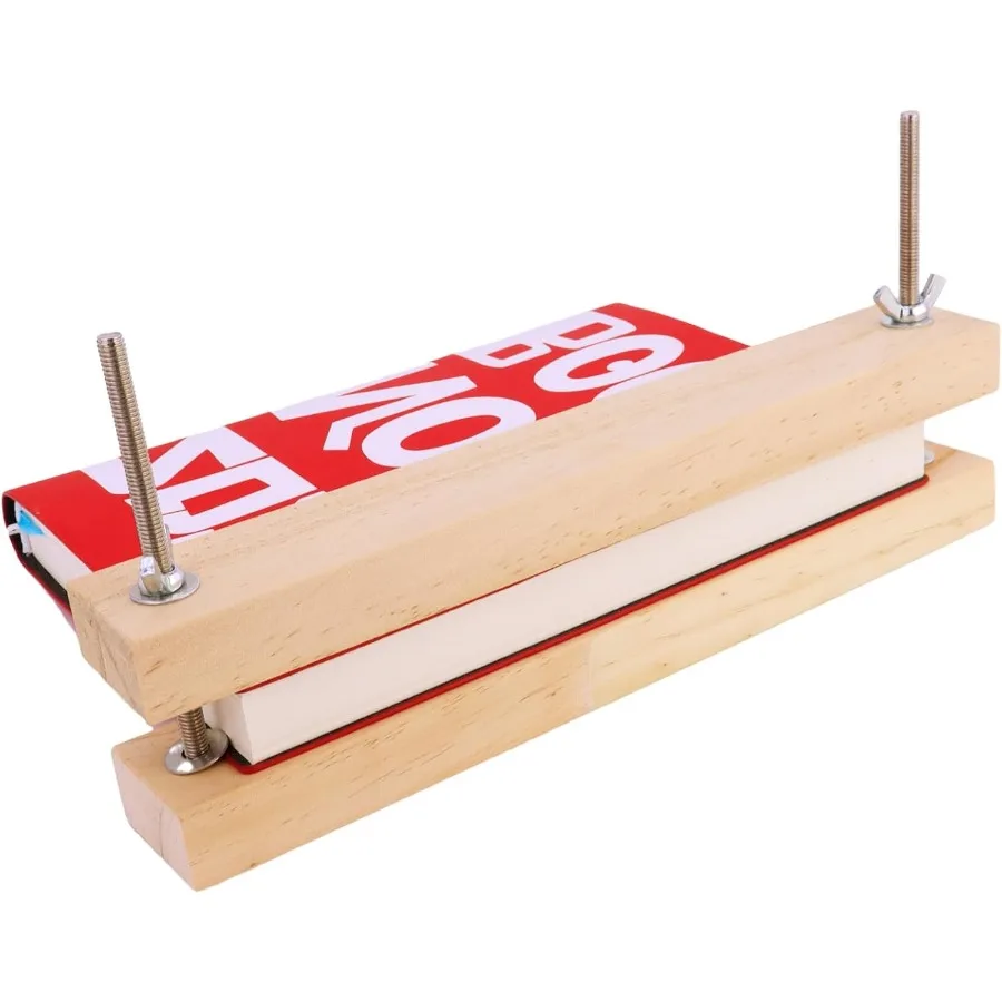 ماكينة تجليد الكتب الخشبية 9.8x1.5ih أداة تجليد الكتب الكبيرة Ih ماكينة ضغط الورق المسطحة ماكينة الحشو للمنزل والمكتب والمدرسة DIY #1