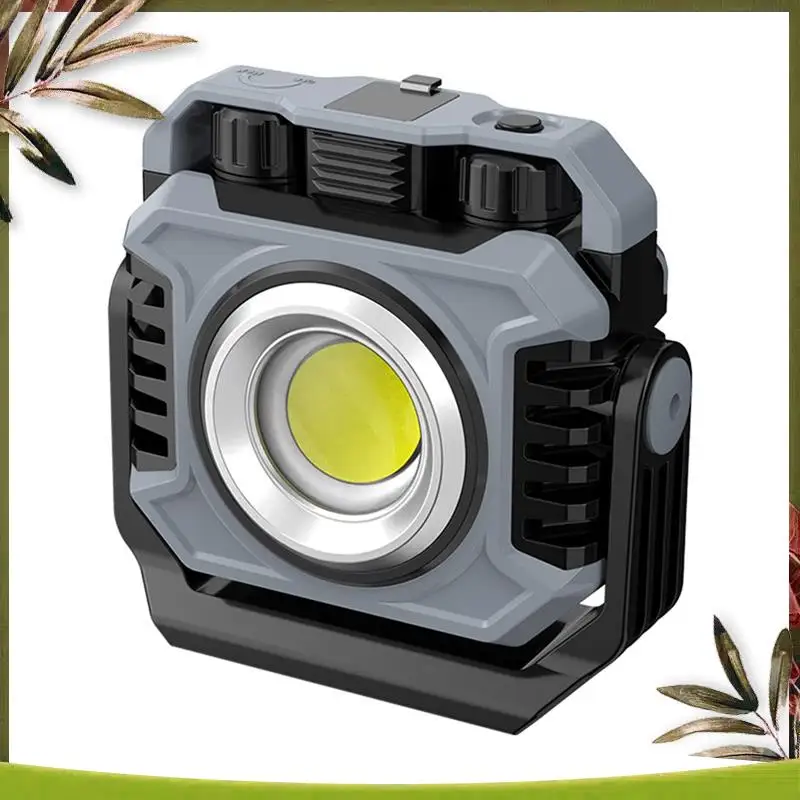 مصباح خيمة تخييم LED محمول موثوق به، كشاف قابل لإعادة الشحن، إضاءة طوارئ خارجية مقاومة للماء، مصباح ليلي معلق باللون الأسود #5