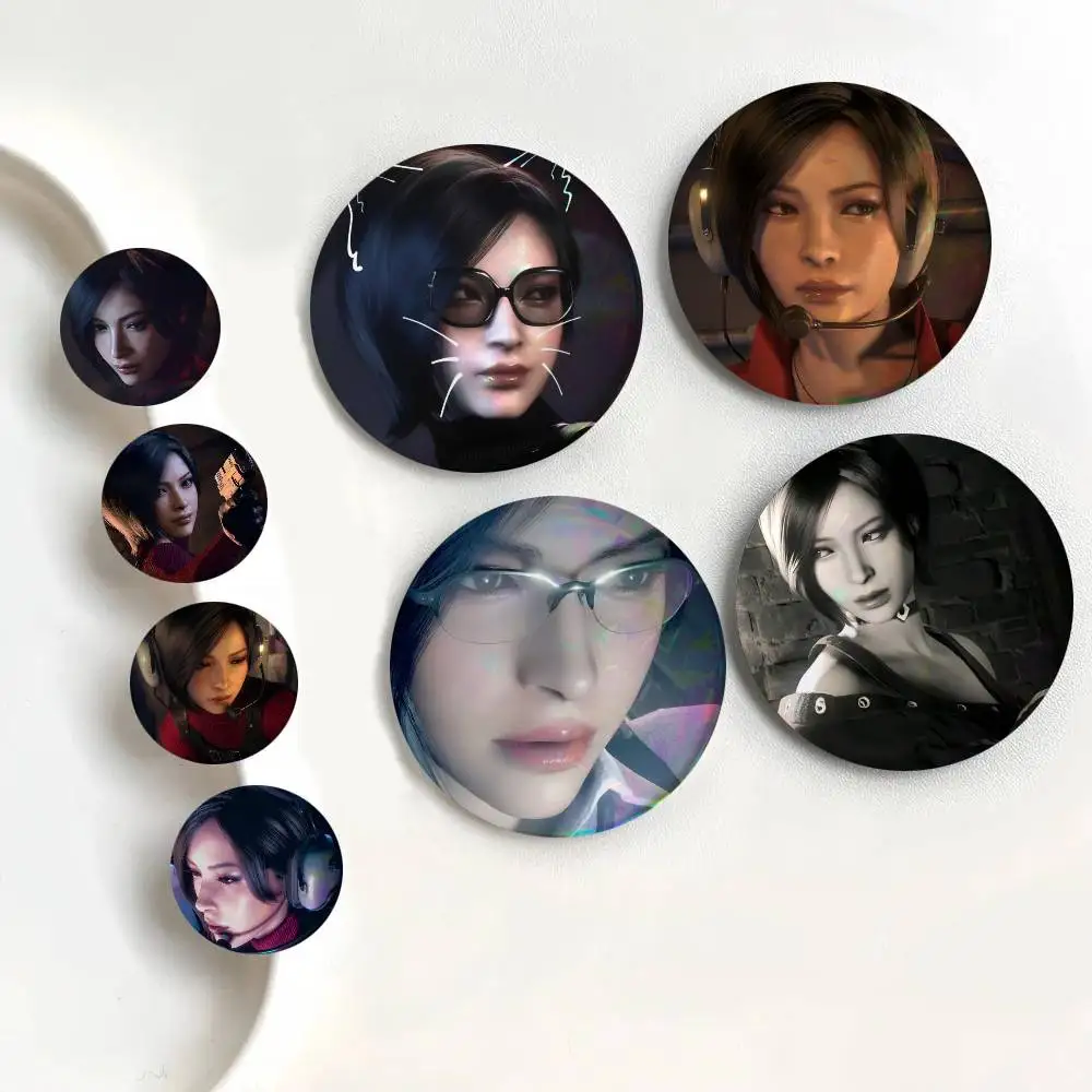 Ada Wong Resident 4 Game Round Badges Can Be Used To Decorate Clothes And Backpack Pins