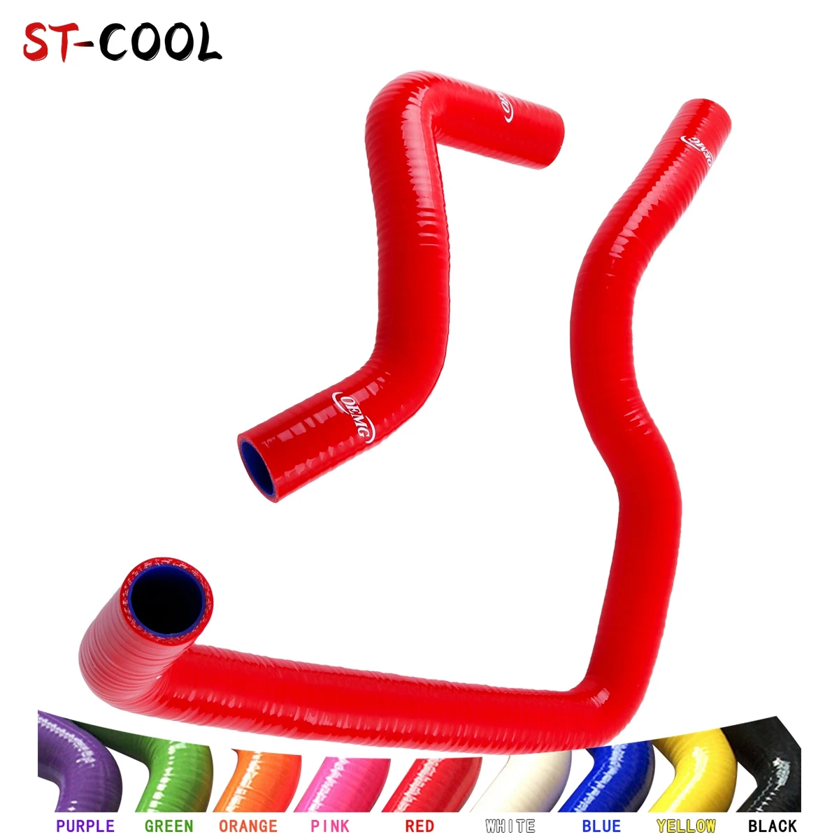 

For 1994-1997 Honda Accord Prelude H22 F22 BB6 BB8 H22A SE/VTI 1998 1999 2000 2001 Radiator Silicone Hoses Kit 2Pcs 10 Colors