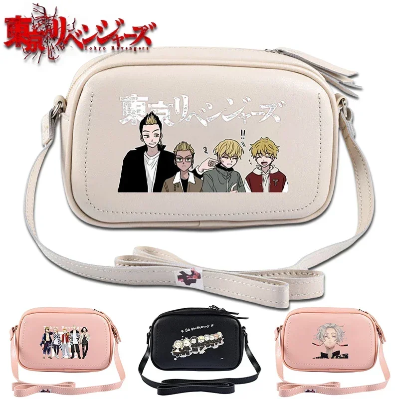 Borsa a tracolla Tokyo Revengers Cute Anime da donna, centinaia piccola borsa quadrata, borsa a tracolla per studenti creativa, cartone animato di