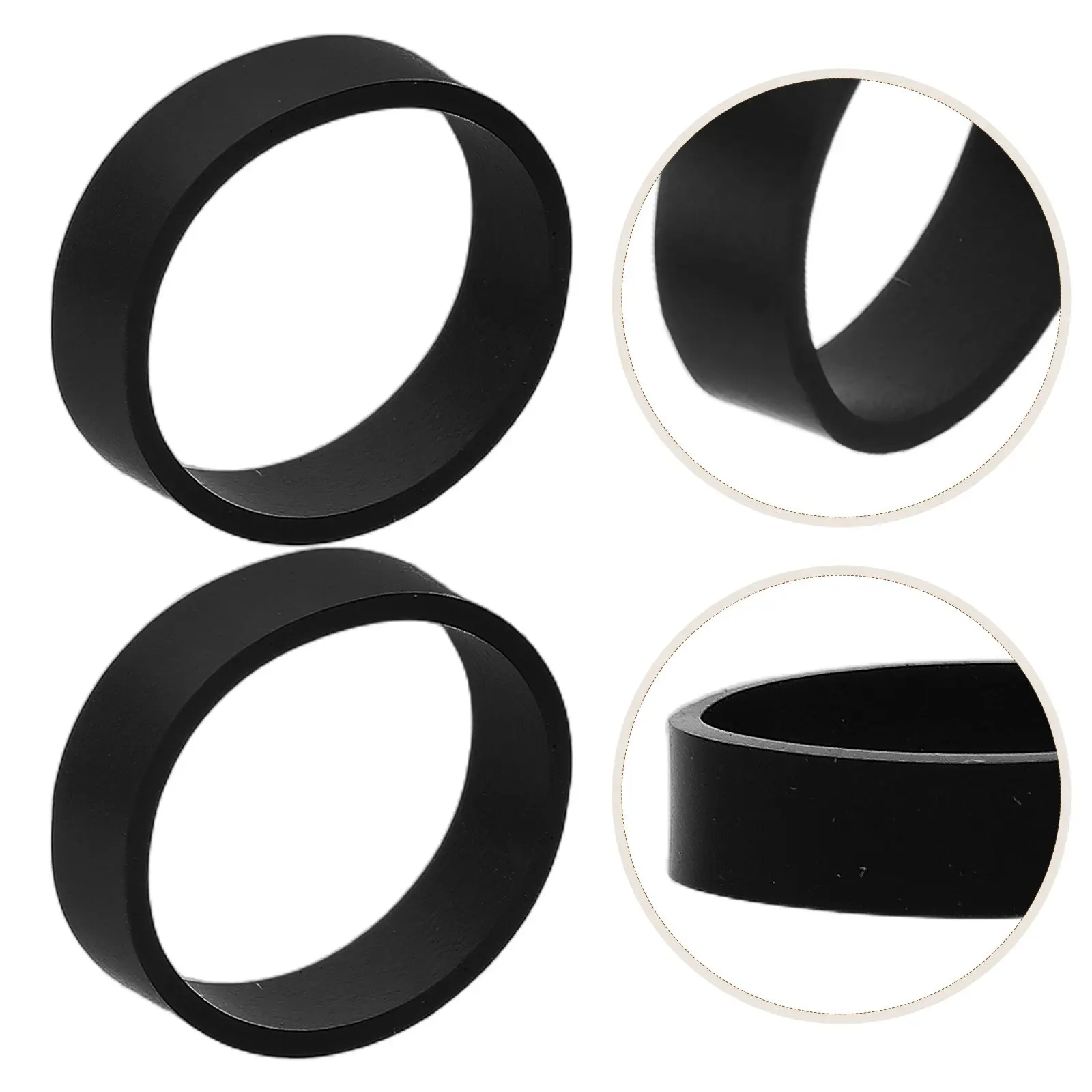 

1000Pcs Elastic Silicone Cord Bands Rubber Cable Ties Data Lines Organizer Power Cable Wraps Office Home Wire Ties