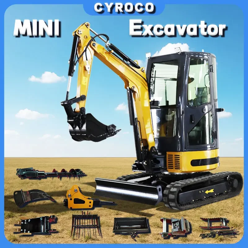 รถขุดขนาดเล็ก 1 ตัน 2 ตัน เครื่องยนต์ Kubota ปรับแต่งตามความต้องการของลูกค้า รถขุด EURO 5 เครื่องยนต์ รถขุดตีนตะขาบ จัดส่งรวดเร็ว