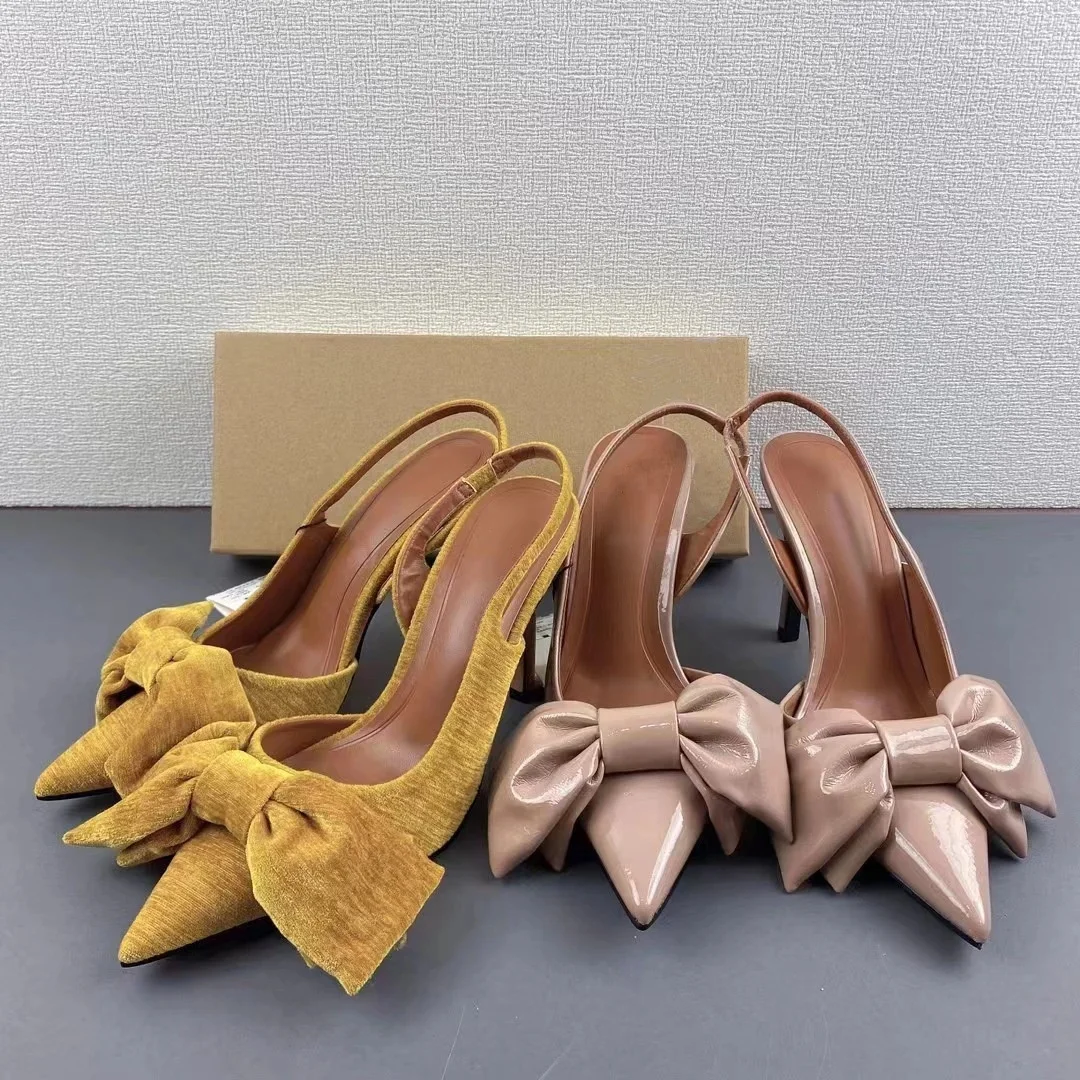 ZAZA-Escarpins à Talons en Cuir Chic avec Nministériels d Jolie tu pour Femme, Chaussures de Bureau Élégantes, Nouvelle Collection Automne