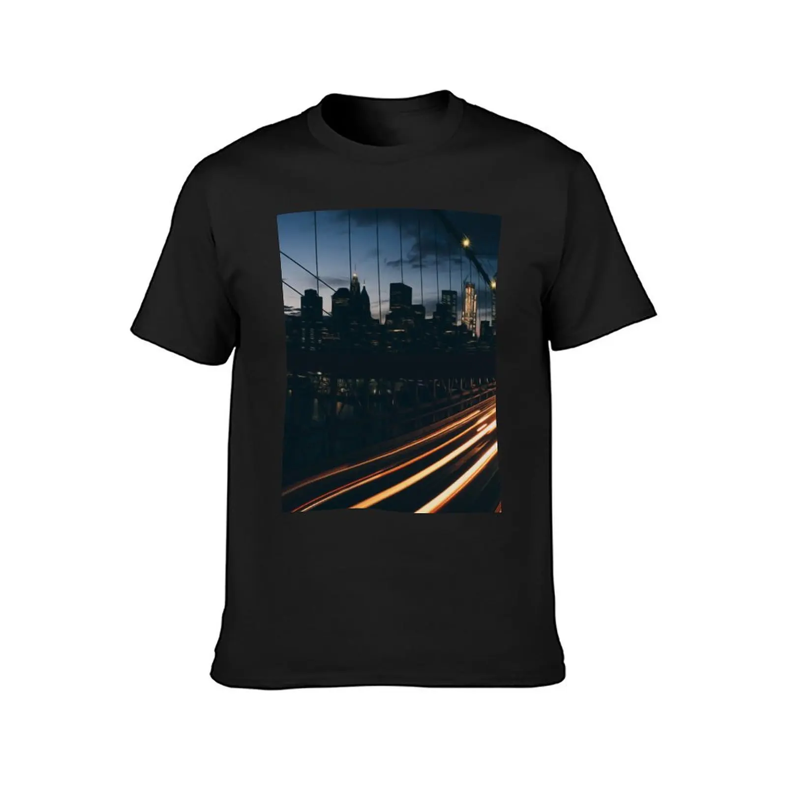 Urban City Dark Night Long Exposure Photography T-Shirt boys animal print for a boy big and tall t shirts for men