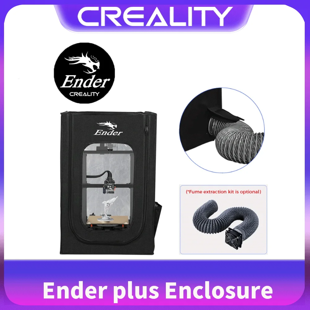 

Корпус 3D-принтера CREALITY Ender Plus с интерфейсом вытяжного вентилятора 750x650x550 мм Аксессуары для 3D-принтеров Огнезащитный