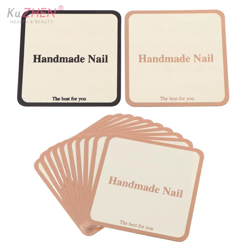 10 Sheets Press-On Nail Packaging Cards False Nail Design Swatch Display Handmade Manicure Sample Show Card For Salon