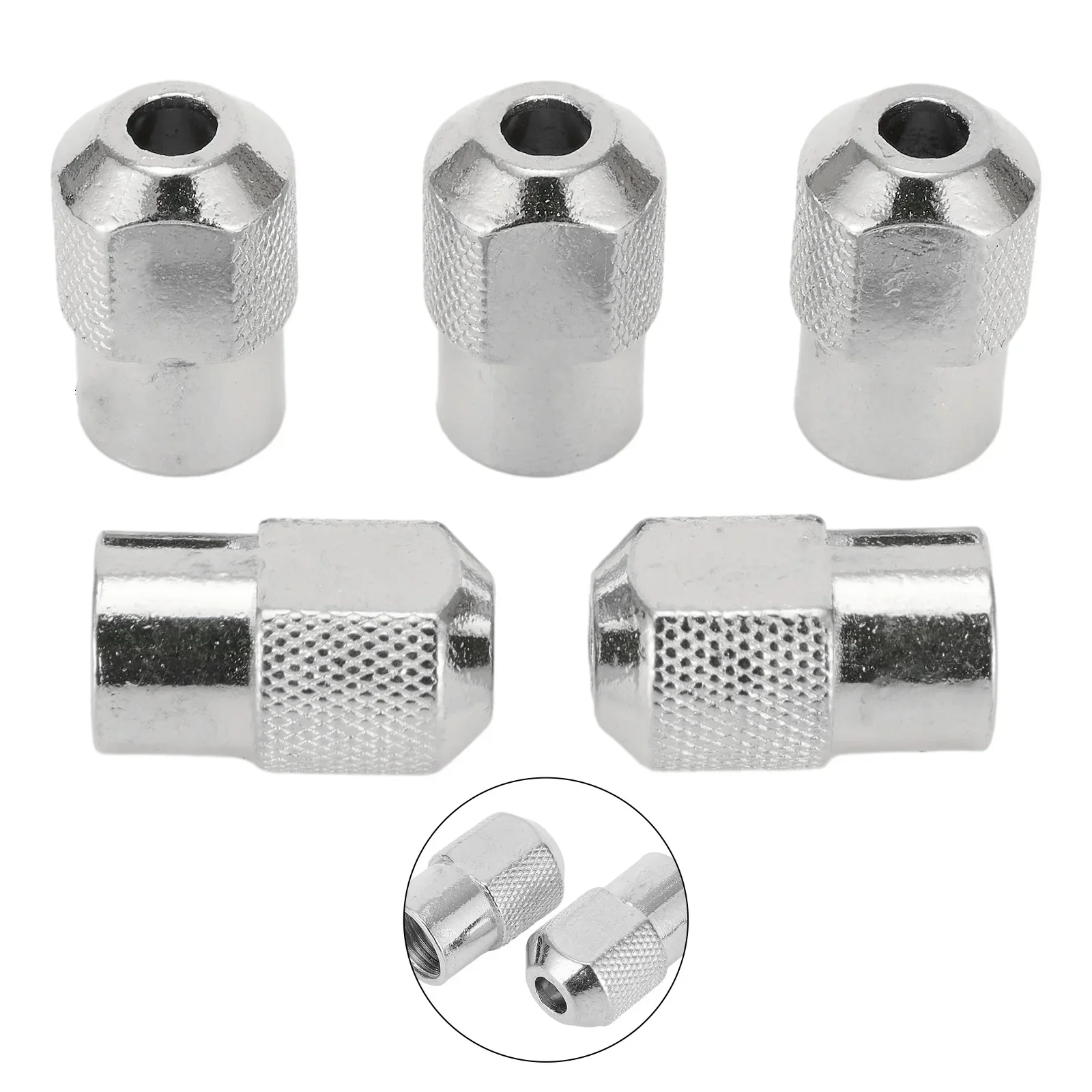 

Silver Chuck Nut Chuck Nut 5pcs Small Rotary Tool Accessories M8X0.75mm Most Rotary Tools Open-ended Wrench Chuck Nut