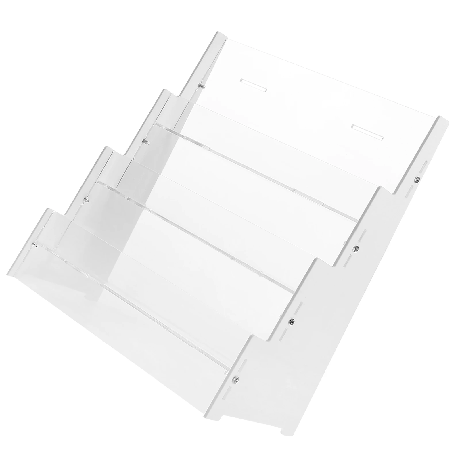 

Baseball Card Storage Box Acrylic Display Desk Showcase Trading Shelf Rack Football Holder Pamphlet Clear Sticker Name Card