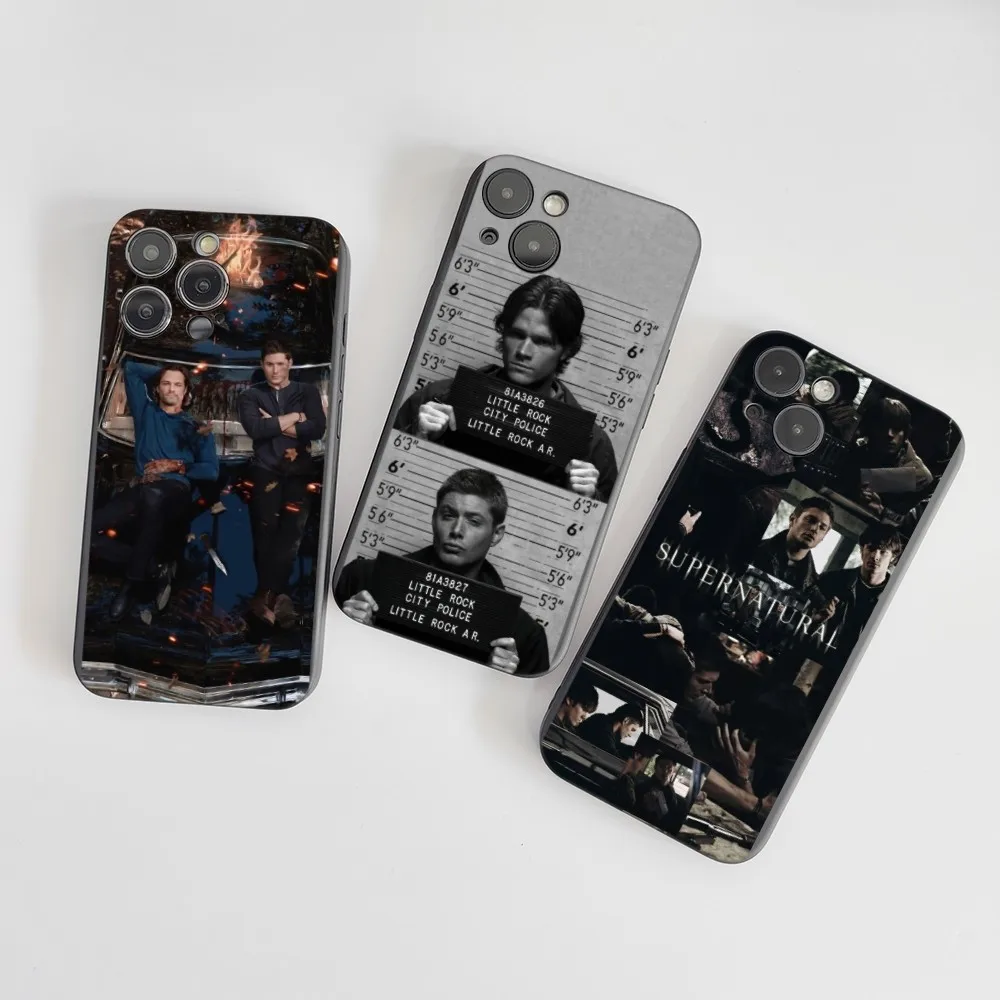 1PC Supernatural SPN Dean And Sam Phone Case Silicone Soft For iPhone 16 15 14 13 12 11 X XR Plus Pro Max Plus