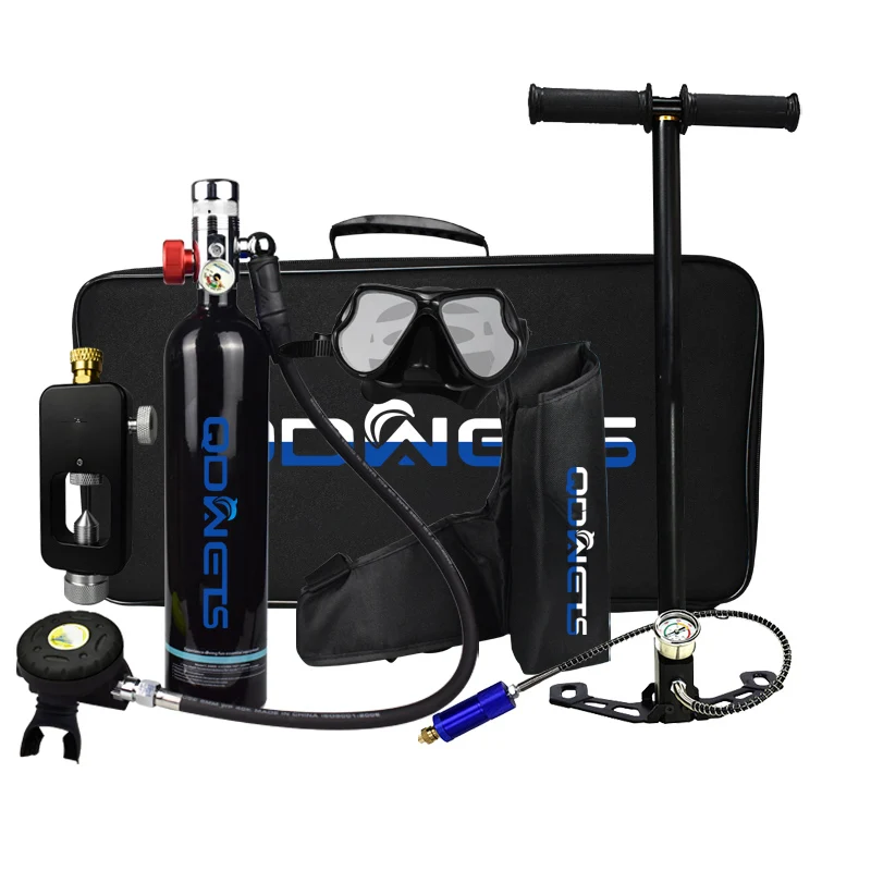 1L Scuba Diving Tank Professional Diving Equipment Underwater Breathing Scuba Tank Oxygen Cylinder 15-25 Minutes QDWETS