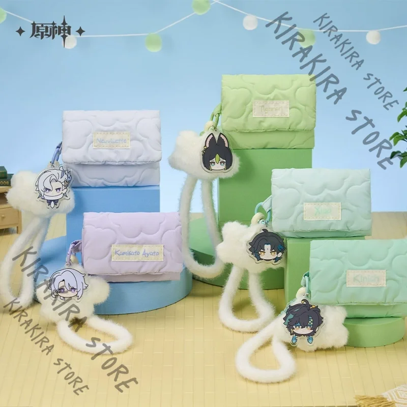 

Neuvillette Genshin Impact Series Animation Peripheral Product Official Cloud Storage Bag Kawaii Xiao Tighnari Cosplay Kinich