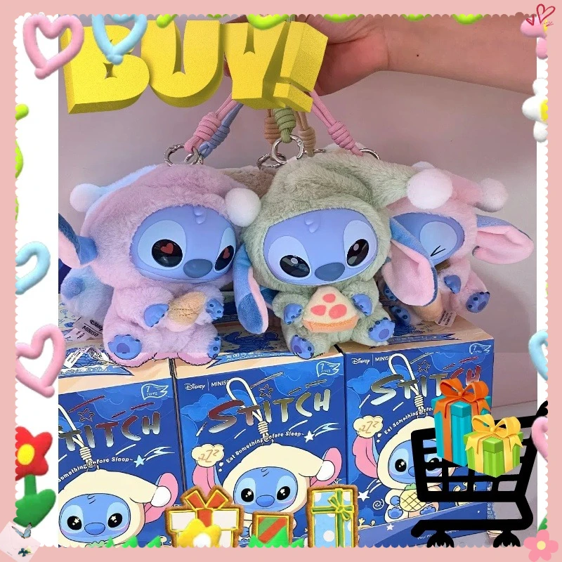 Mainan Seri Pesta Hewan BARU Blind Box Stitch Lucu Kotak Misterius Boneka Berbulu Lembut Dekorasi Tas Hadiah Gantungan Kunci Mainan Lucu