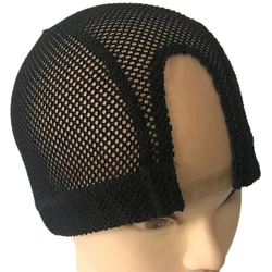 1PC 2X4 U part Lace Wig Caps Spandex Mesh Dome Wig Cap For Making wig Elastic Dome Mesh Cap large holes Dome caps for men women