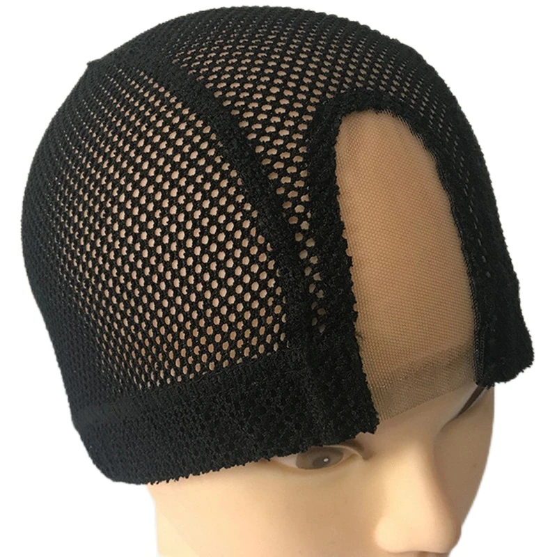 1PC 2X4 U część Koronkowe czepki na peruki Spandex Mesh Dome Czapka na perukę do robienia peruk Elastyczna czapka z siatki Dome duże otwory Czapki kopułowe dla mężczyzn kobiet
