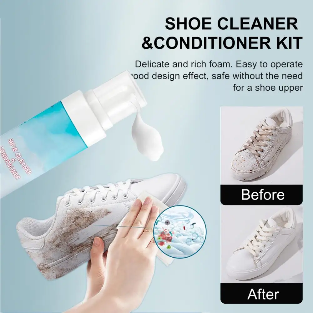 Shoes Dirt Removal Leather Shoe Cleaner High Efficiency Shoe Cleaner Kit for Whitening Removing Dirt for Washing for Shoes