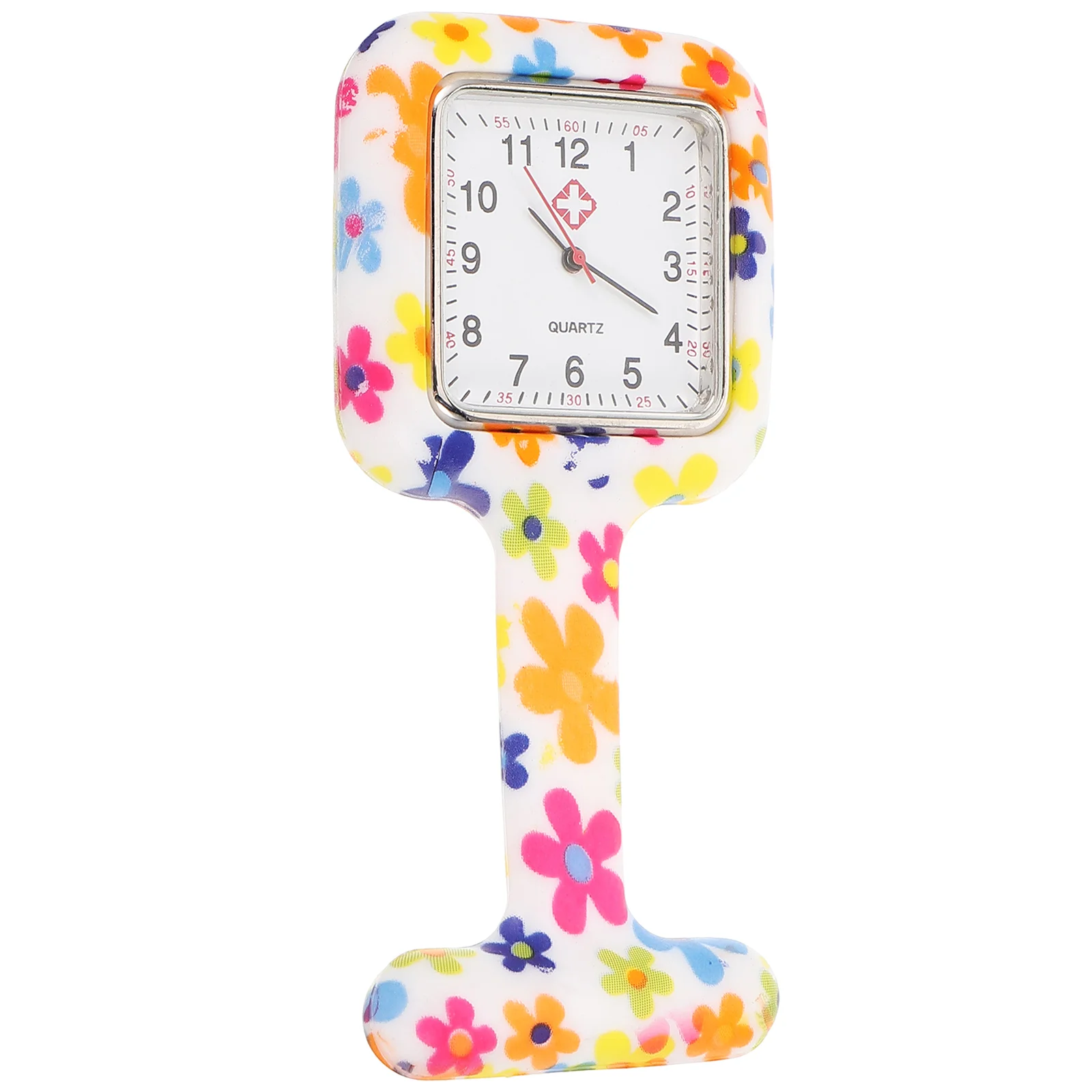 간호사 브로치 실리콘 스퀘어 클립 디자인 학생을위한 장식 시계 간호사 시계 브로치 시계 없음 20