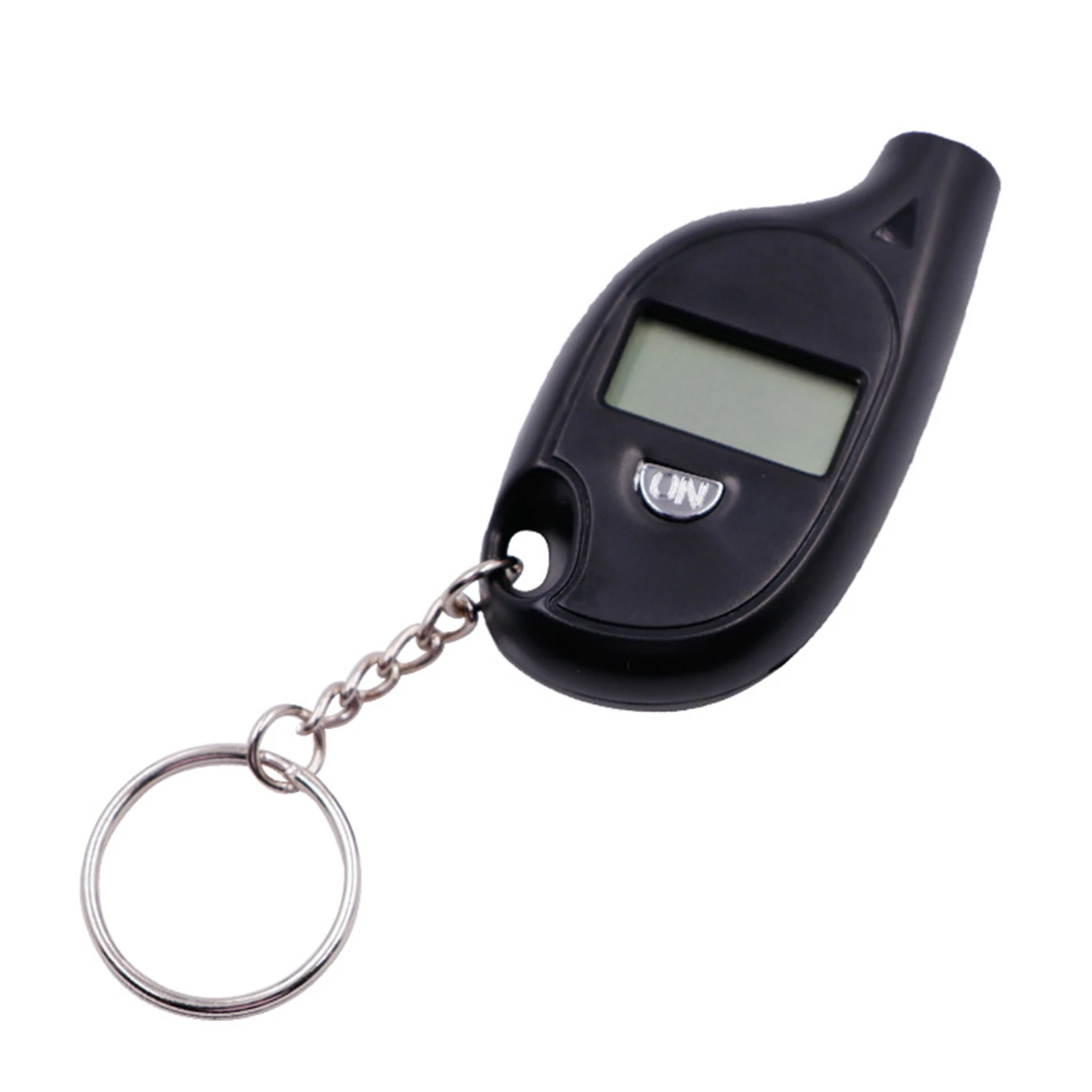 سلسلة مفاتيح إطارات رقمية، ABS أسود، 5-150 رطل لكل بوصة مربعة، PSI/Kpa/Bar/Kg/cm2، جهاز اختبار إطارات السيارة الصغير المحمول
