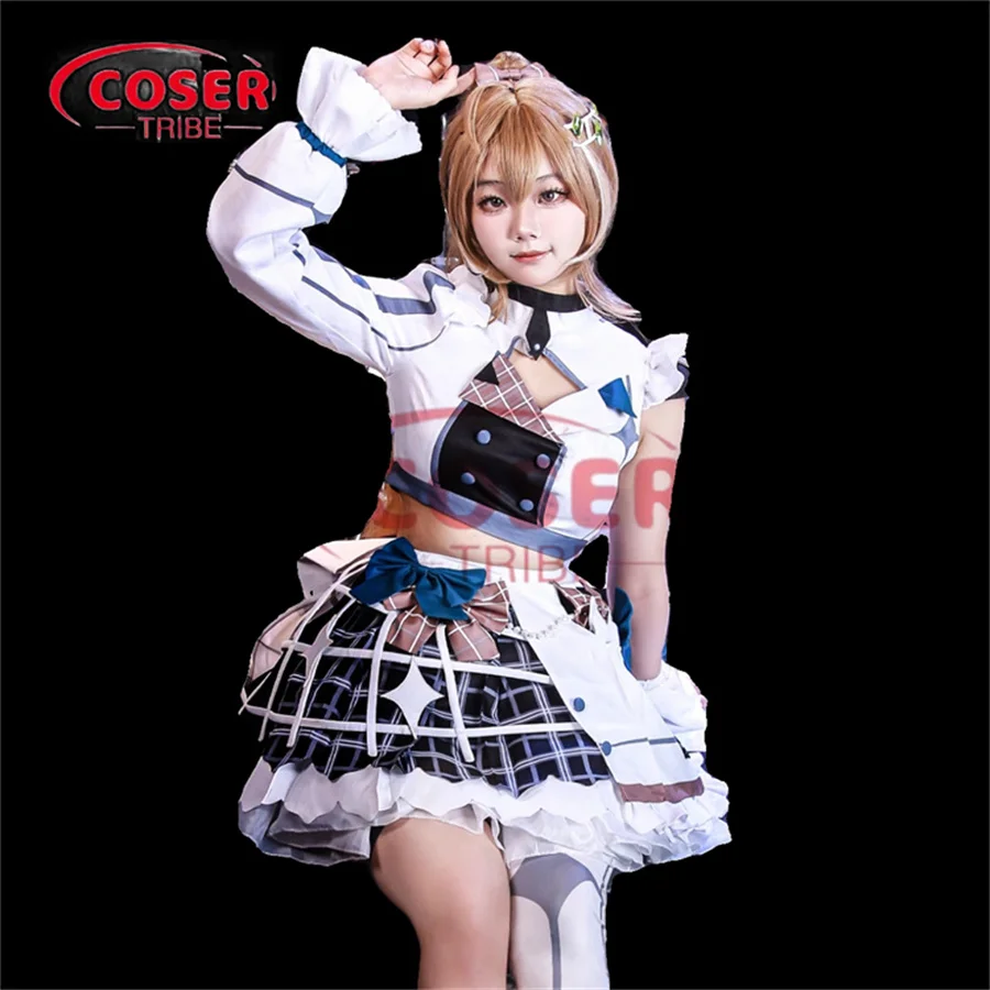 COSER TRIBE  Anime Game NIJISANJ Nanashi Mumei Performance clothing Halloween Carnival Role CosPlay Costume Complete Set