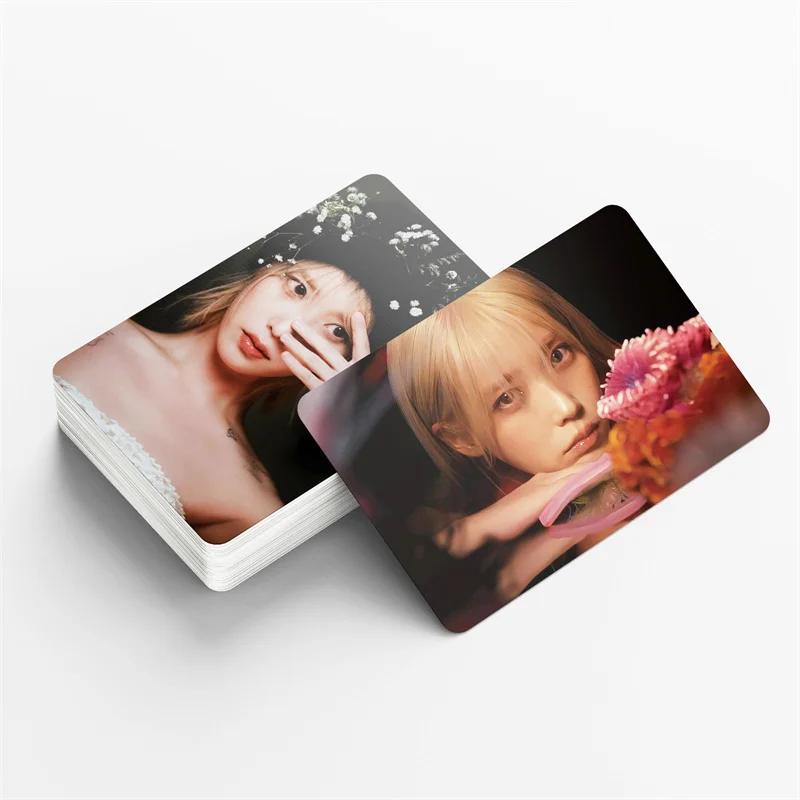 Imagem -06 - Cartão Kpop iu Lomo o Álbum Vencedor Lee ji Eun Girl Gift Cartão Postal com Foto Imagem Lindamente Impressa 55 Pcs por Conjunto