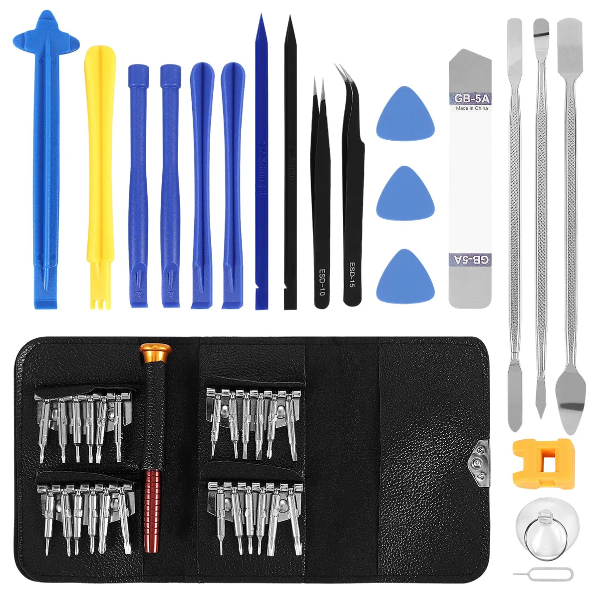 45 in 1 Opening LCD Screen Cell Phone Repair Tools Kit for Phone Laptop Watch Glasses Repair Tools Kit