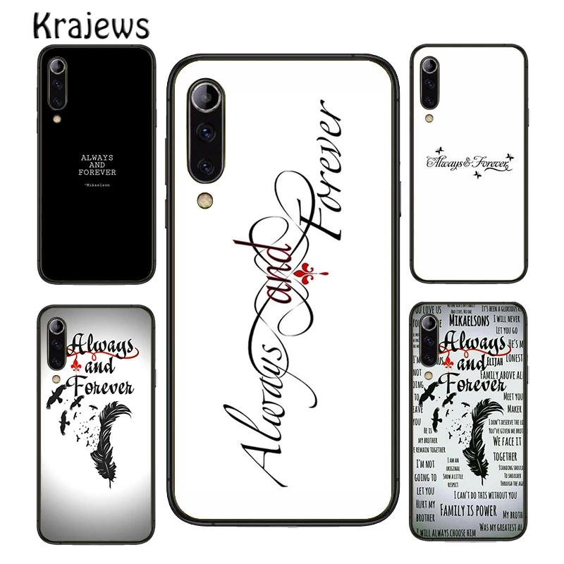 The Vampire Diaries Originals Mikaelson Always Forever Phone Case Cover For iPhone 16 15 14 Plus 11 13 Pro Max 12 XS Max XR