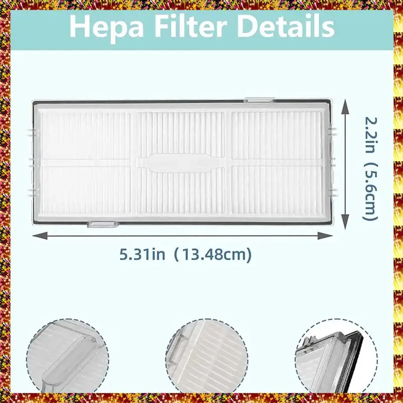 قطع غيار قماشية لمرشح Hepa فرشاة جانبية لشاومي Roborock S7 S7 + S7 Maxv، S7 Maxv Plus T7S T7 Plus T7S Plus