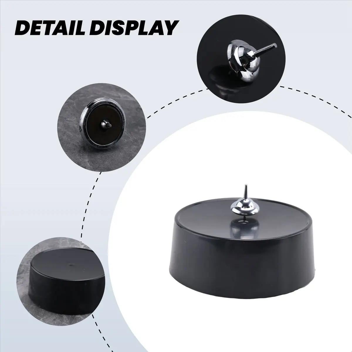 Top Electronic Motion Rotating Magnetic Gyro Decoration Gyro Desktop Toys Gifts-A51M