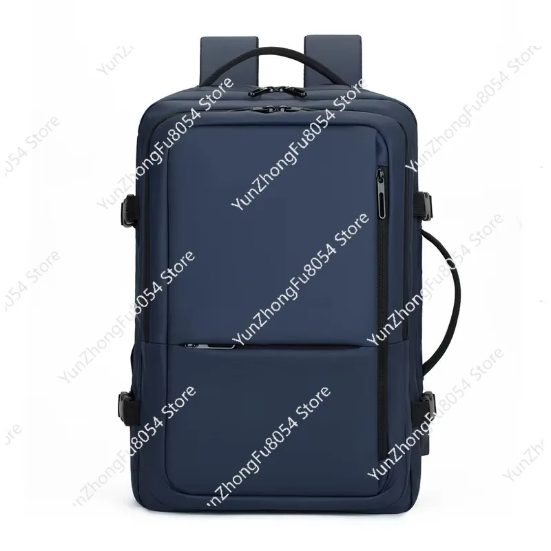Waterproof Pu Extended Design Custom Logo Usb Port Business Travel 15.6 Large Capacity Laptop Bag Men's Backpack view 3
