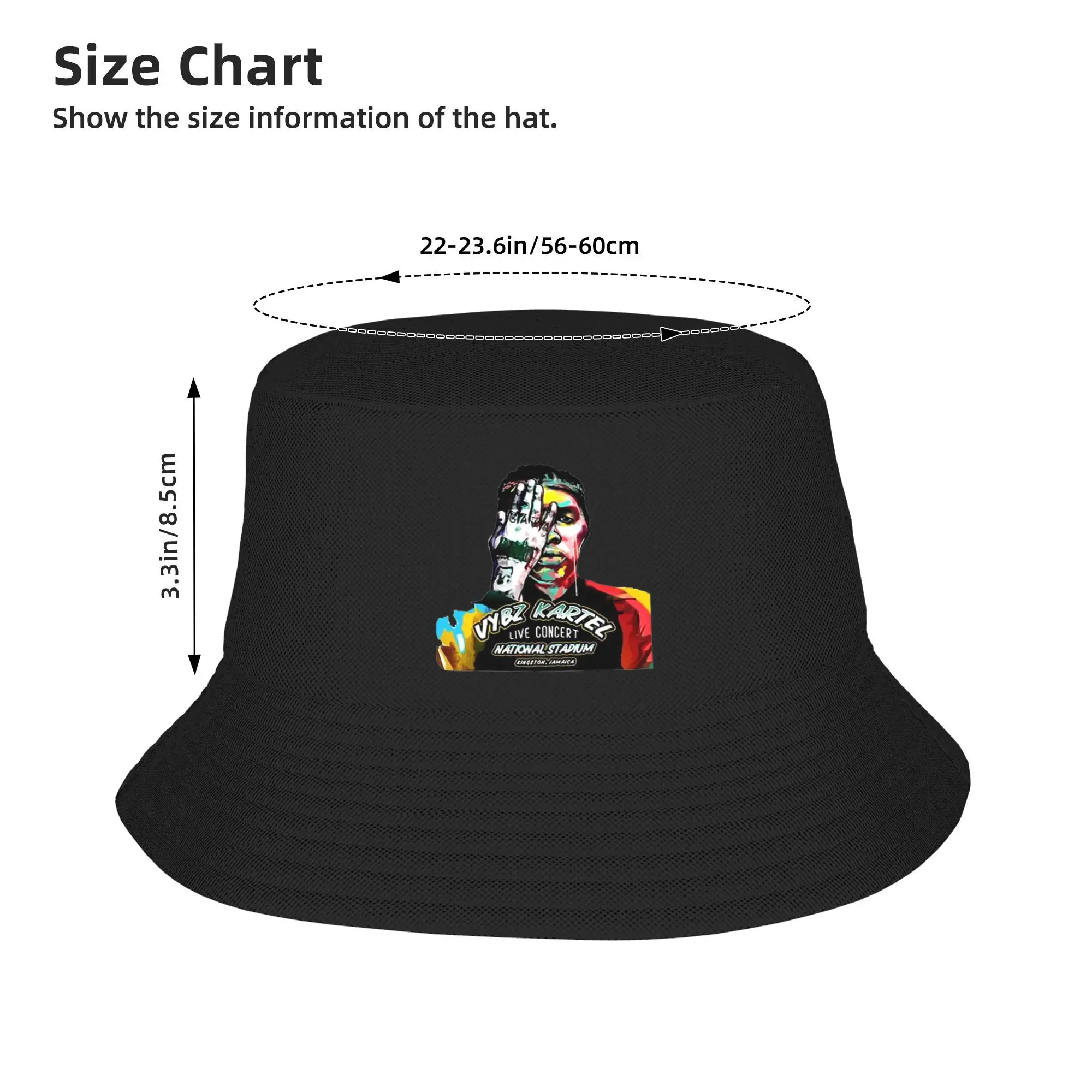 Di Teecha Aka Vybz Kartel Aka World Boss قبعة بحافة بنما بوب القبعات في الهواء الطلق كول الخريف شاطئ الصيد للجنسين صياد قبعات