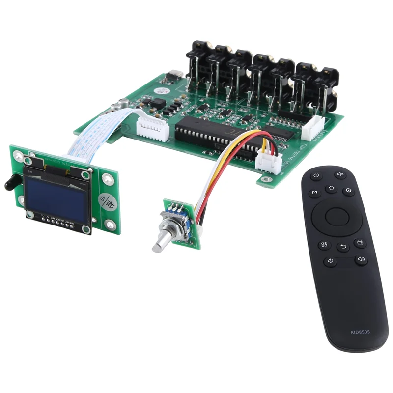 ABKI-Dlhifi F11 M62446 Preamp 5.1 6 قنوات مستقلة بالكامل للتحكم عن بعد شاشة OLED لمضخم Hifi DAC متين