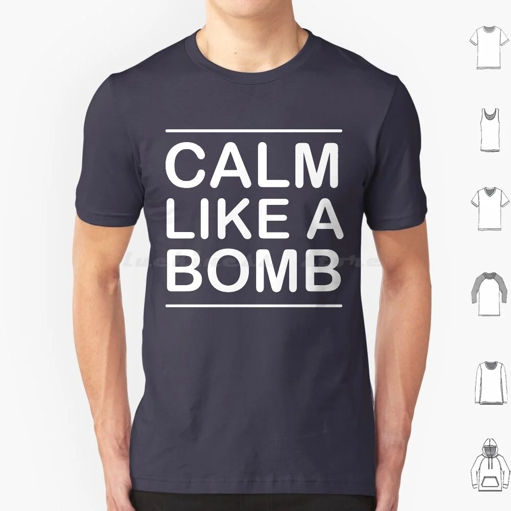Camiseta Calm Like A Ratm, talla grande, 100% algodón, Calm Like A Ratm, cita divertida y relajante, Rage Against Machine Rage