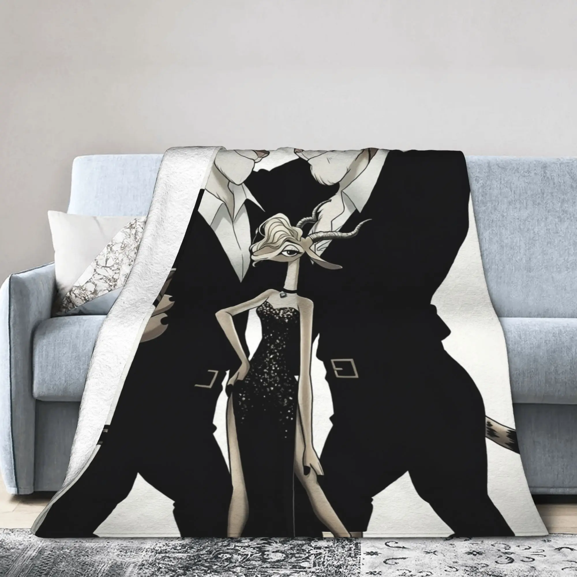 Zoo Gazelles Shakiras Singer Blanket Coral Fleece Plush Halloween Xmas Multi-function Thin Throw Blankets for Bedding Rug Piece