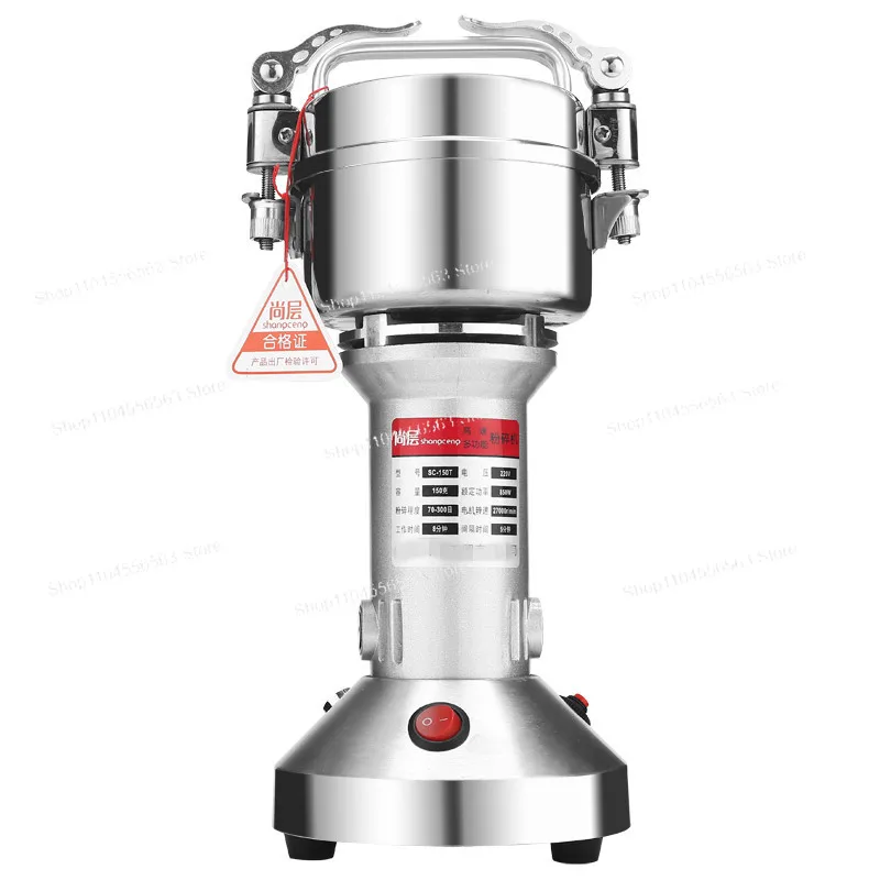 150g Stainless Steel Dry Grinder – Household Small Mill for Grains & Seasoning Crushing