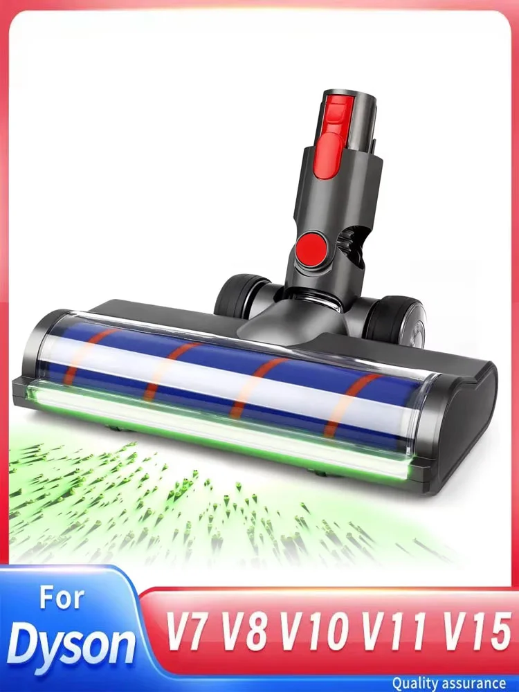 Borstelkop Voor Dyson V7 V8 V10 V11 V15 LED Stofdetectie Vloer Hoofd Vervanging Vacuüm Attachment Voor Harde Vloeren