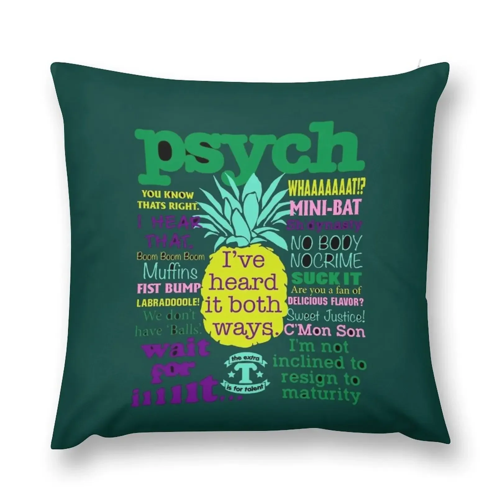 

Psych Psych Tv Juliet Ohara Psychic Detective Henry Spencer - Psych Quote Throw Pillow Pillowcases Cushion Covers Sofa pillow