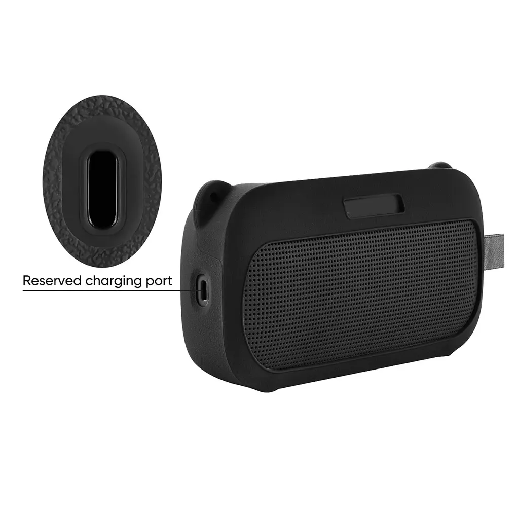 Silicone Cover Case Shockproof Travel Carrying Protective Skin Washable Speaker Case for 2024 2nd Gen Bose New SoundLink FLEX