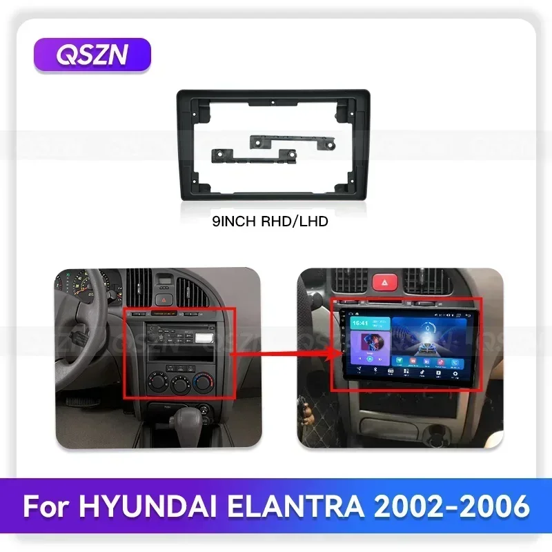 

9INCH For HYUNDAI 2002-2006 ELANTRA Car Radio Android Stereo audio screen multimedia video player navigation cable Harness frame