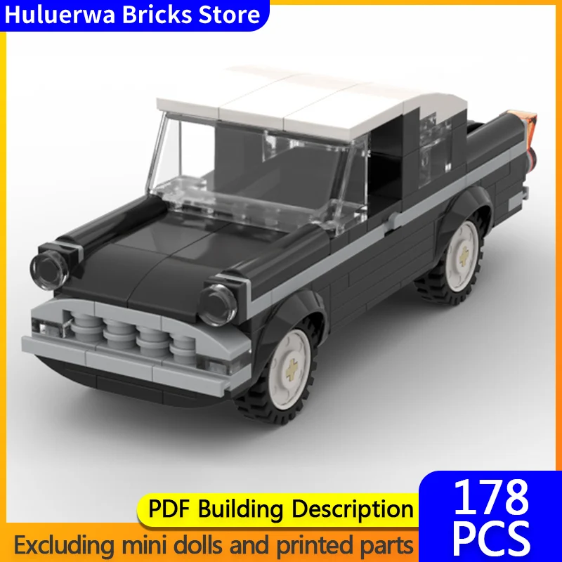 

Speed Racing Car Model MOC Building Bricks Anglia Family Sedan Modular Technology Children Holiday Gifts Assemble Toys Suit