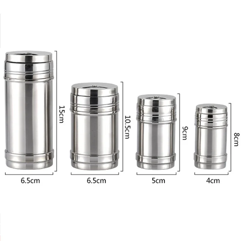 Stainless Steel Seasoning Pot Stash Jar Storage Box with Lid Jars for Spices Bottles and Bottle-f-jars Boxes Cover Glass Bamboo