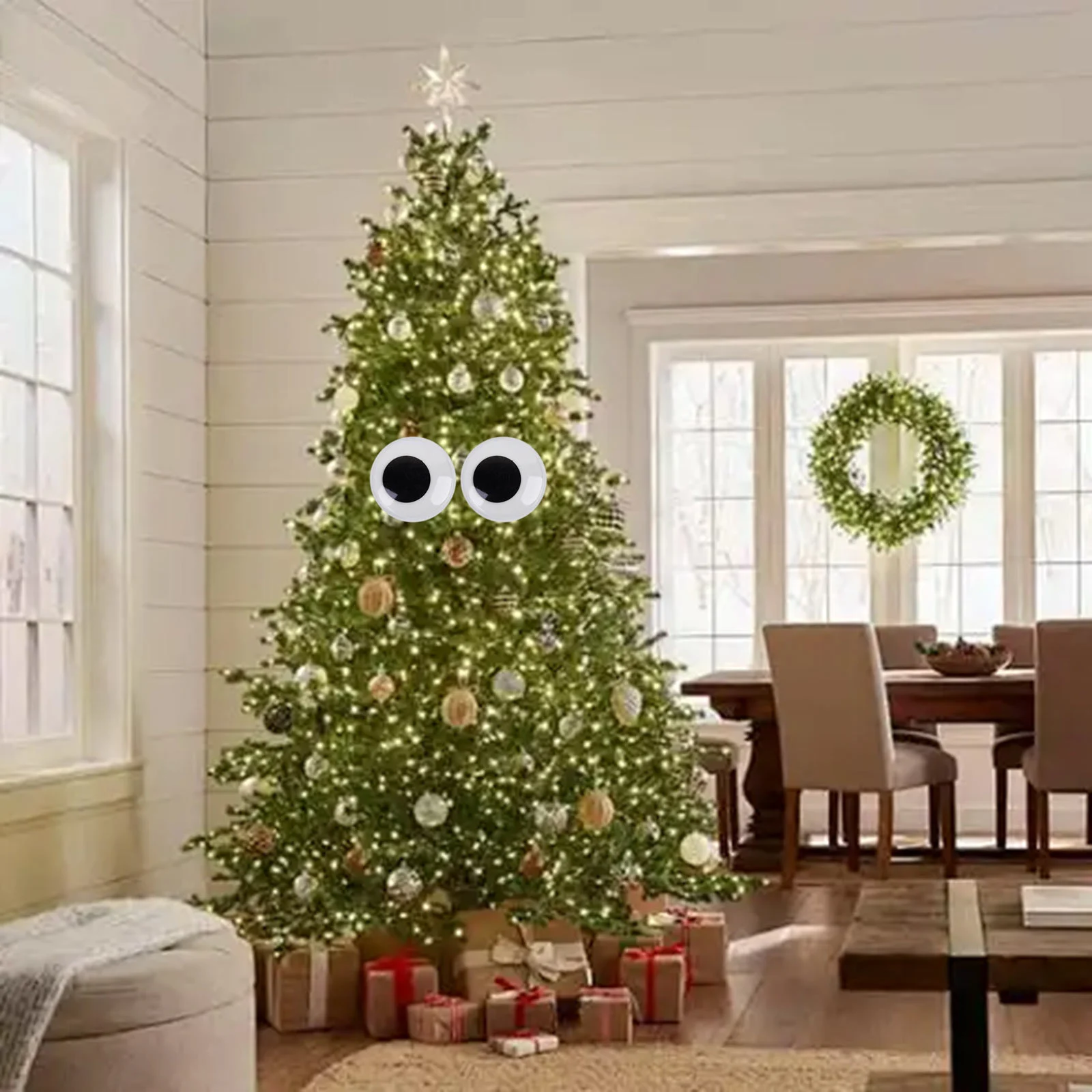 2025 رقعة عين لاصقة باللونين الأبيض والأسود، ملحقات عين نشاط متعددة المواصفات، لعبة دمية يدوية الصنع رقعة عين ثلاثية الأبعاد